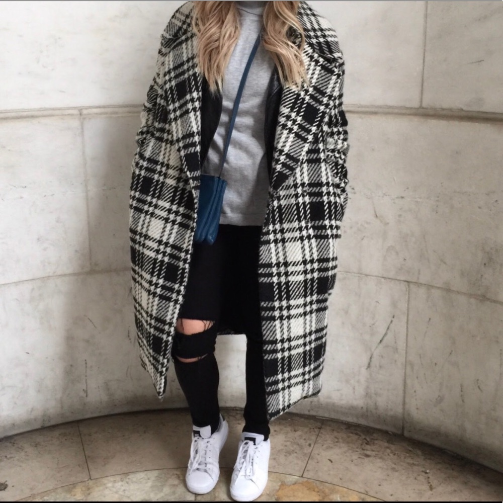 Zara Plaid Coat